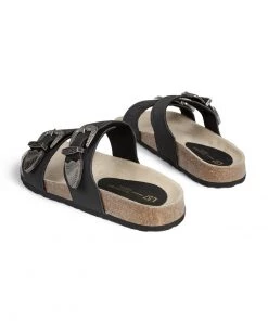 L37 SOULMATE Pantolette Flach Black Damen -Moves Offizieller Webshop be8cc99955904fd9898f18bb23abd8ac