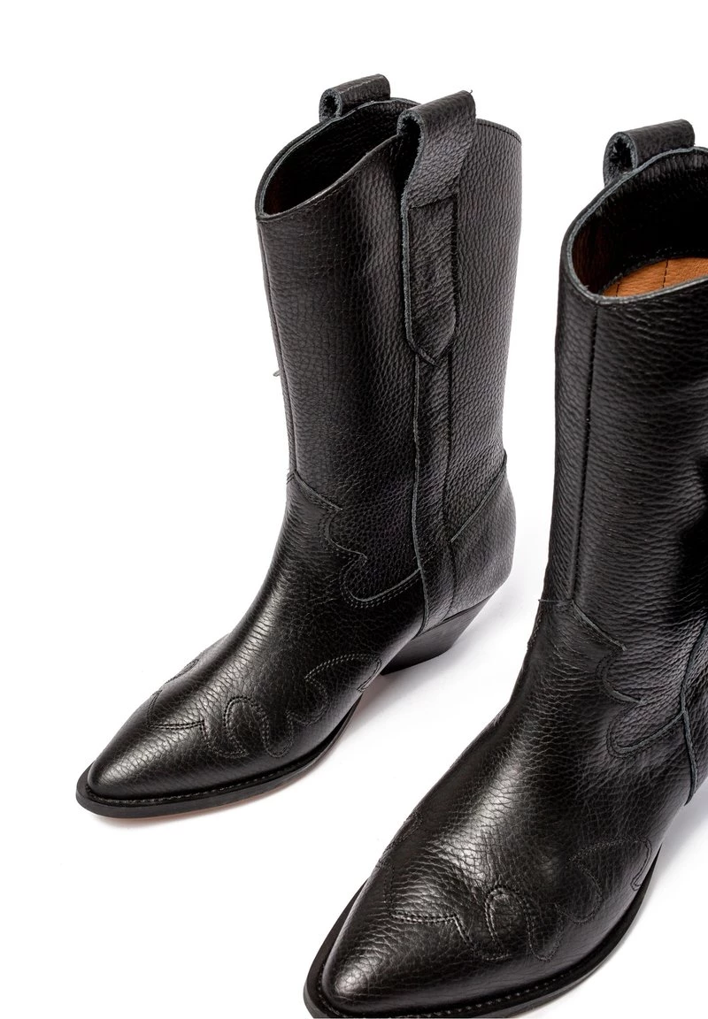 L37 Damen Cowboy /Bikerstiefelette Black 7 L37 Damen Cowboy /Bikerstiefelette Black – Bild 5