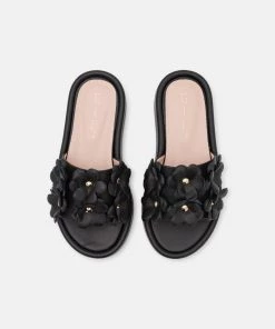 L37 FLOWER POWER Pantolette Flach Black Damen -Moves Offizieller Webshop c61031ff06864fcc9cb15c7ab56f7ba4