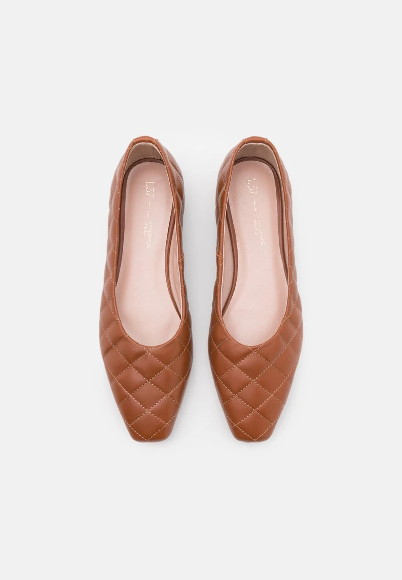 L37 Damen WOMAN'S WORLD Klassischer Ballerina Brown 8 L37 Damen WOMAN'S WORLD Klassischer Ballerina Brown – Bild 6