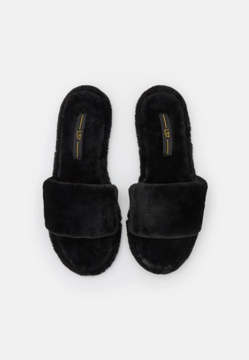 L37 Damen BLANCA Pantolette Flach Black 8 L37 Damen BLANCA Pantolette Flach Black – Bild 6