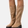 L37 Damen NEED YOU NOW Plateaustiefel Beige