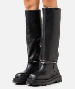 L37 FALLING TO PIECES Plateaustiefel Black Damen