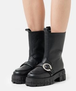 L37 Damen DROPS OF JUPITER Plateaustiefelette Black